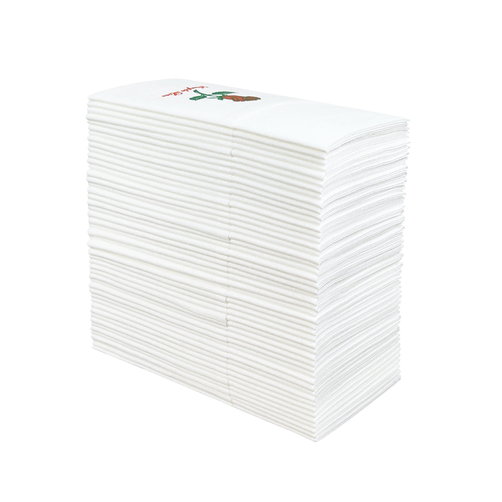 Custom Logo Rose Pocket Napkins – Disposable Linen-Like Paper Napkins with Cutlery Holder & Placemat, Ideal for Restaurants, Parties & Weddings HL31NP04